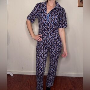 Wildfang The Essential Short Sleeve Jumpsuit Floral
